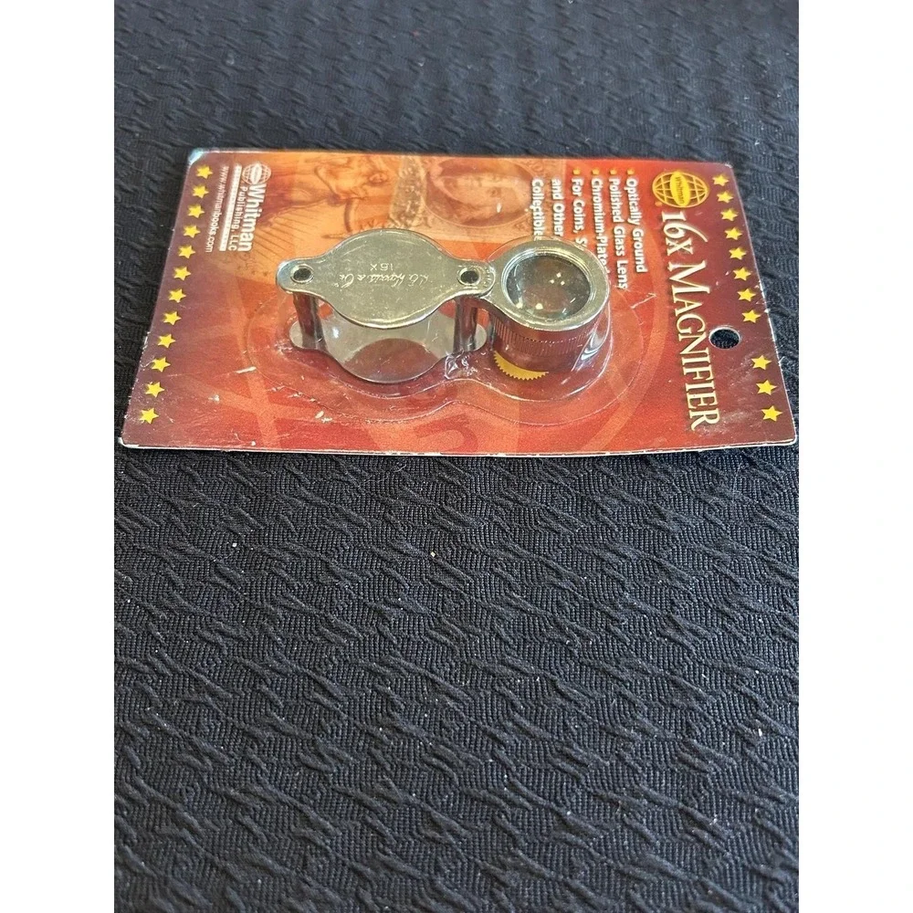 Whitman 16X Magnifying Glass with Wide Field Lens Blister Pack -for Coin Grading